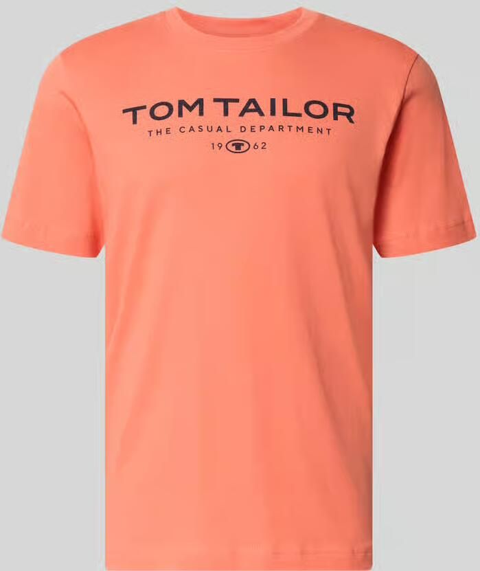 Tom Tailor Regular fit T-shirt van puur katoen