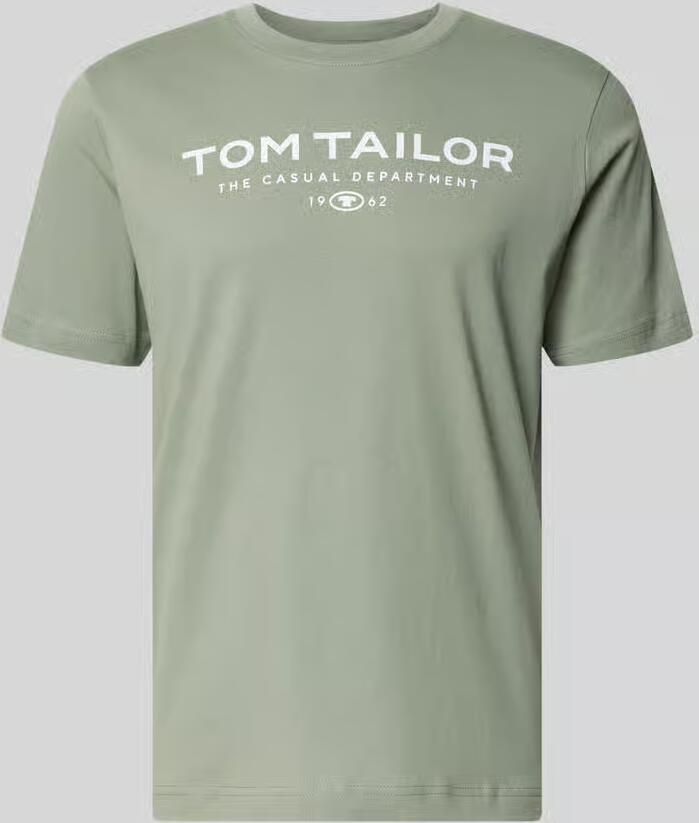 Tom Tailor Regular fit T-shirt van puur katoen