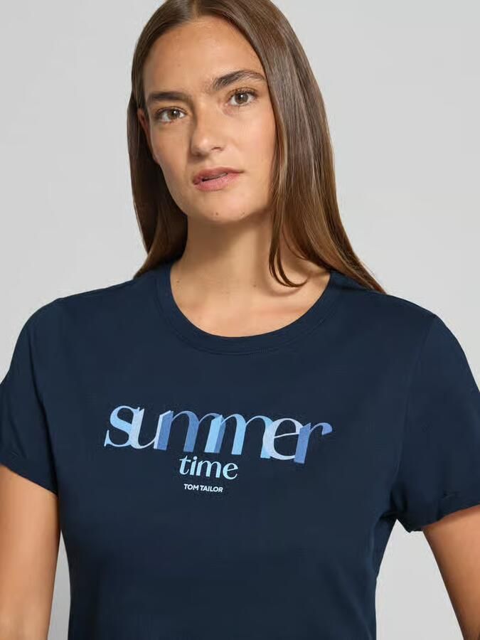 Tom Tailor regular fit T-shirt van puur katoen