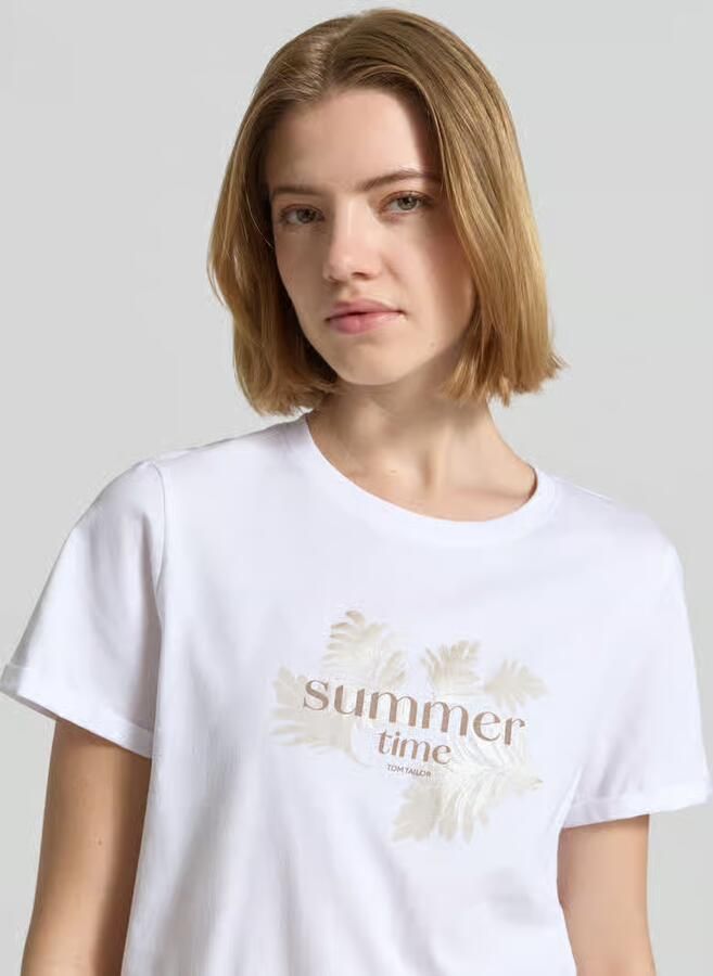 Tom Tailor regular fit T-shirt van puur katoen