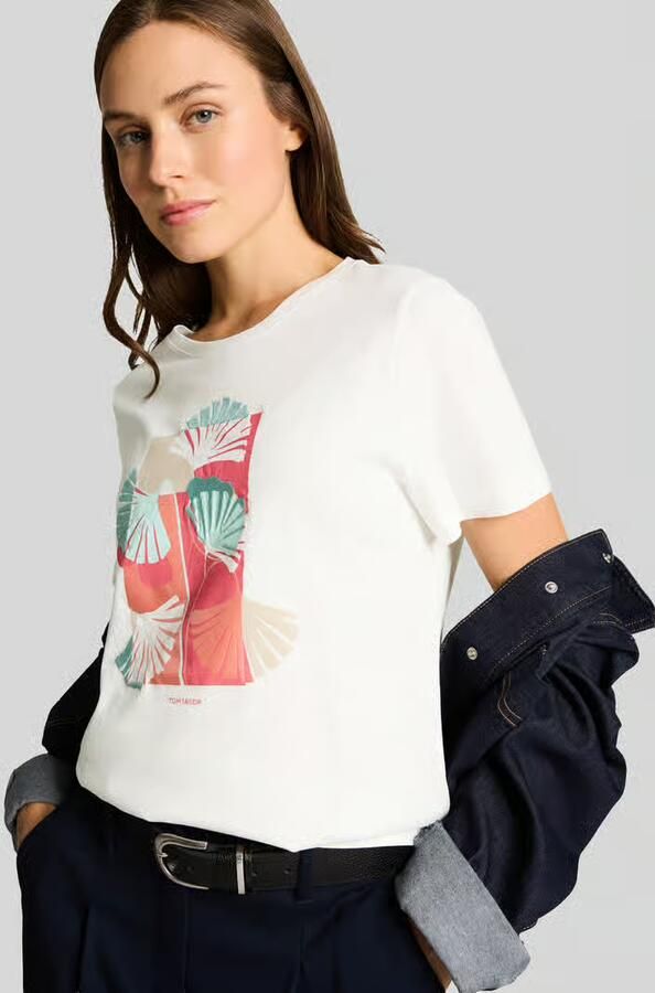 Tom Tailor regular fit T-shirt van puur katoen