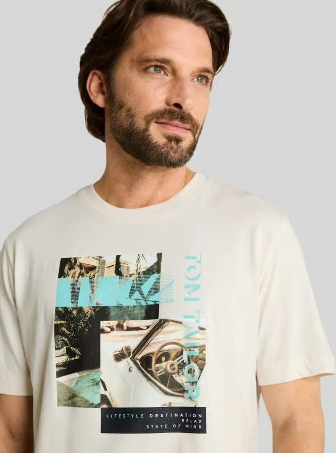 Tom Tailor regular fit T-shirt van puur katoen