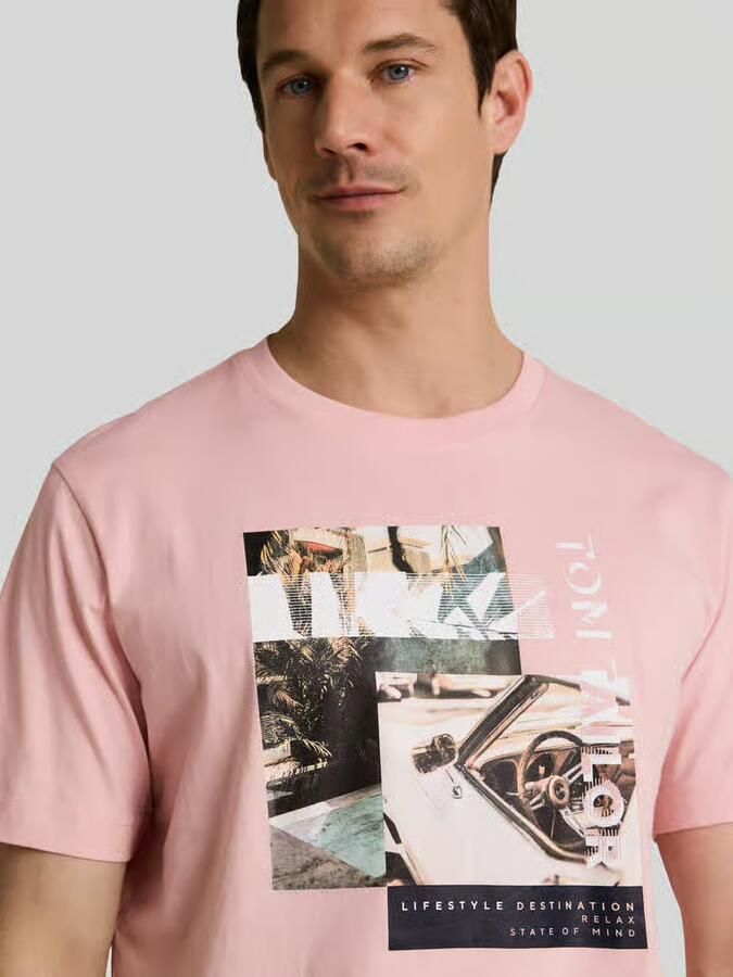 Tom Tailor regular fit T-shirt van puur katoen
