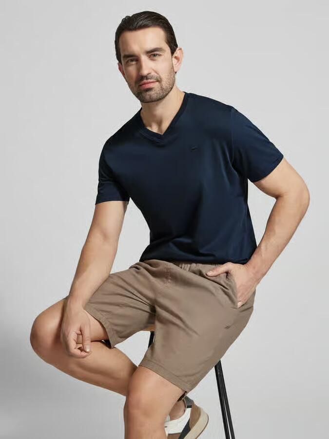 Tom Tailor Regular fit T-shirt van puur katoen