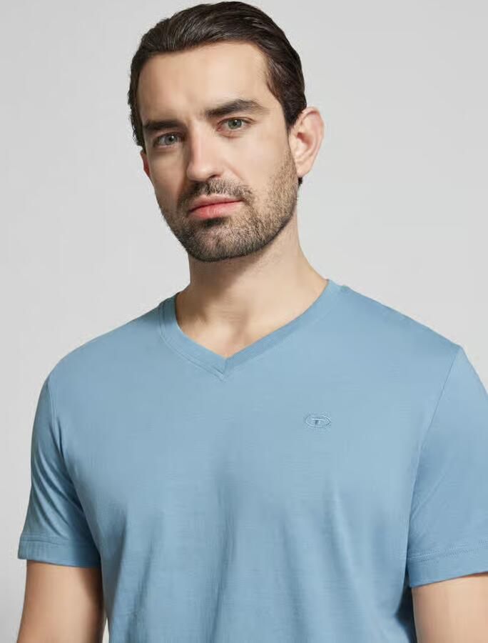 Tom Tailor Regular fit T-shirt van puur katoen