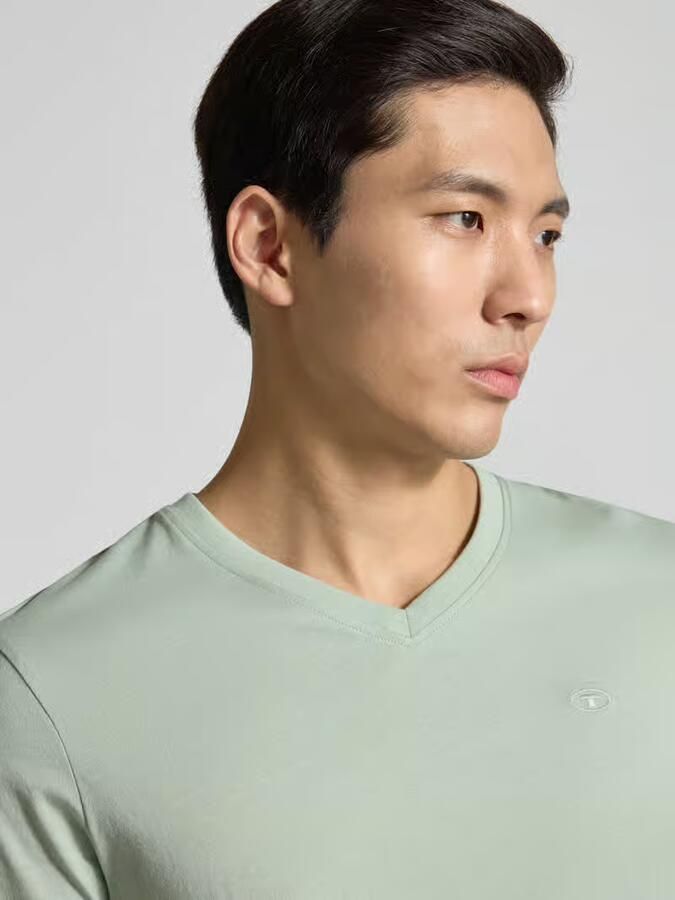 Tom Tailor Regular fit T-shirt van puur katoen