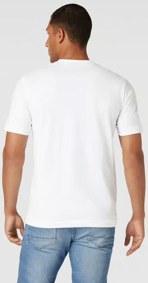 Tom Tailor Regular fit T-shirt van puur katoen met labelprint