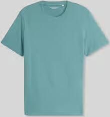 Tom Tailor Regular fit T-shirt van puur katoen met logo-stitching