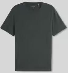 Tom Tailor Regular fit T-shirt van puur katoen met logo-stitching