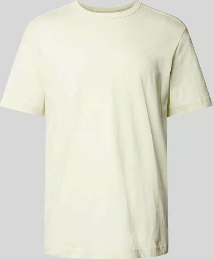 Tom Tailor Regular fit T-shirt van puur katoen met rubberen logoprint