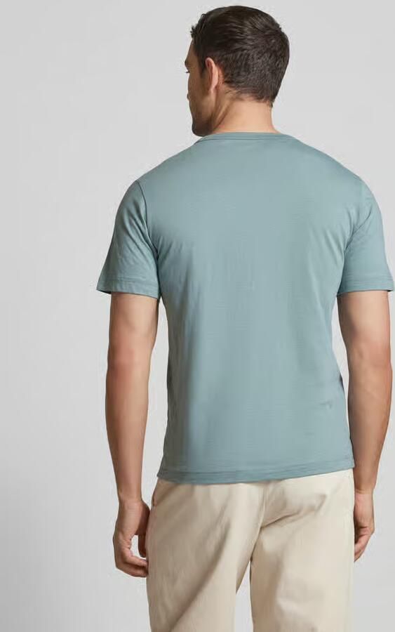 Tom Tailor Regular fit T-shirt van puur katoen met rubberen logoprint