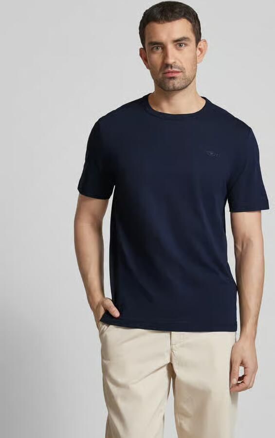 Tom Tailor Regular fit T-shirt van puur katoen met rubberen logoprint - Foto 4