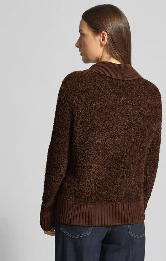 Tom Tailor Regular fit pullover van katoenmix met polokraag