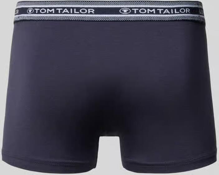 Tom Tailor Regular fit boxershort in een set van 5 stuks van zacht katoen met elastische band met label - Foto 2