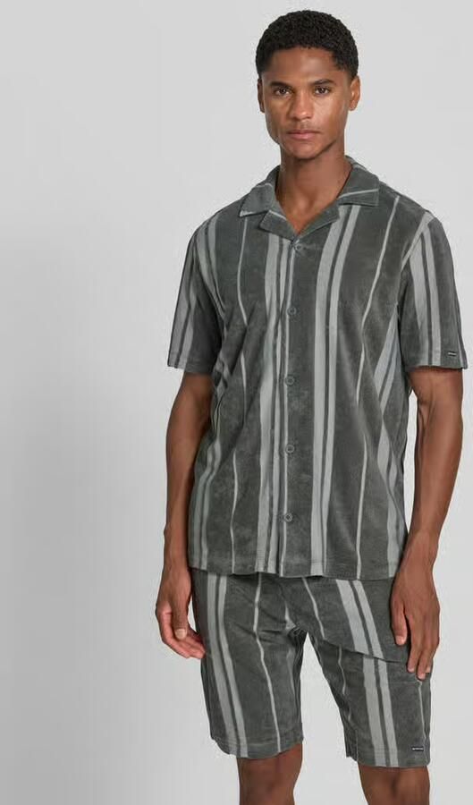 Tom Tailor regular fit vrijetijdshem in frottélook - Foto 3