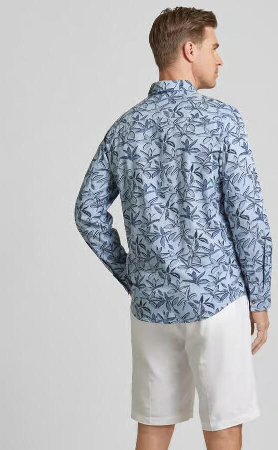 Tom Tailor Regular fit vrijetijdsoverhemd met all-over motief