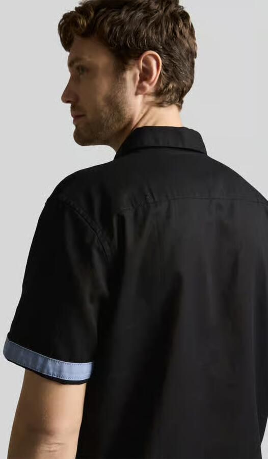 Tom Tailor regular fit vrijetijdsoverhemd van mix van katoen en linnen