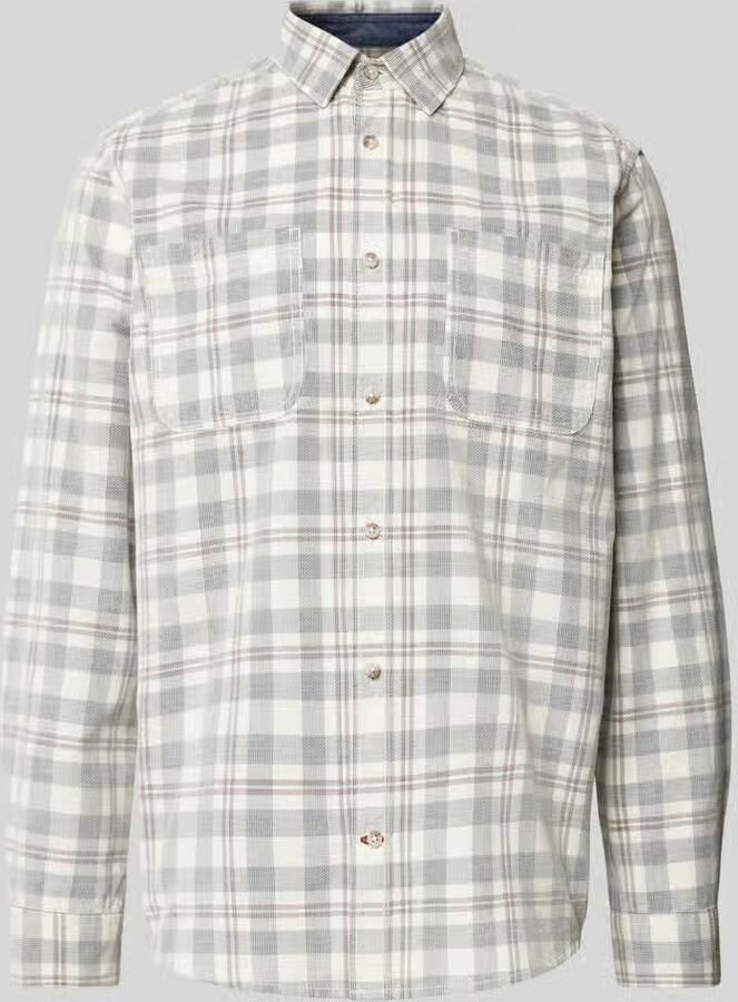 Tom Tailor Regular fit vrijetijdsoverhemd van puur katoen met corduroy ruitmotief - Foto 2