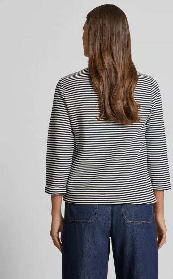 Tom Tailor Relaxed fit shirt met 3 4-mouwen van biologische katoenmix met knoopdetails - Foto 2
