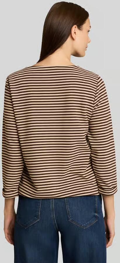 Tom Tailor relaxed fit 3 4-shirt van katoenmix - Foto 3