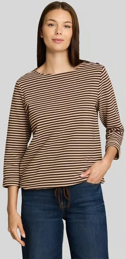 Tom Tailor relaxed fit 3 4-shirt van katoenmix - Foto 2