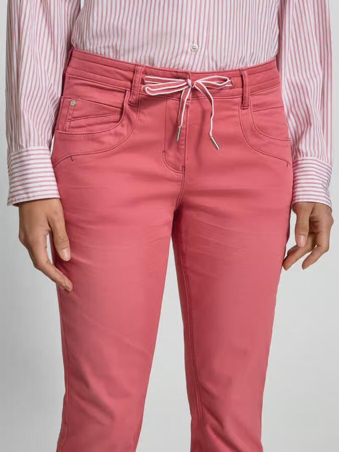 Tom Tailor relaxed fit 7 8-broek van katoenmix