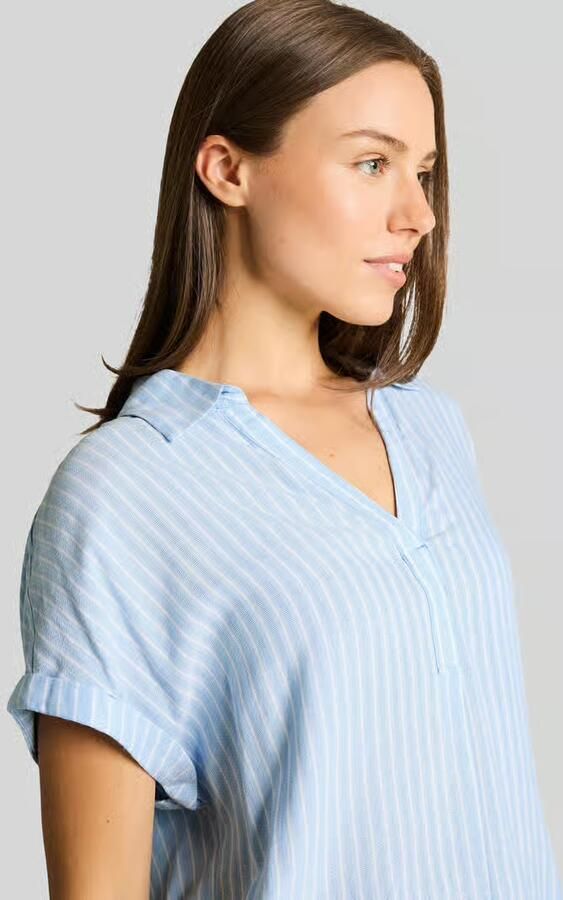 Tom Tailor relaxed fit blouse van viscose