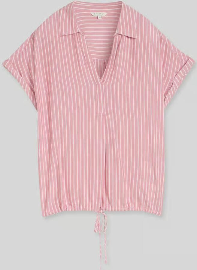 Tom Tailor relaxed fit blouse van viscose - Foto 2