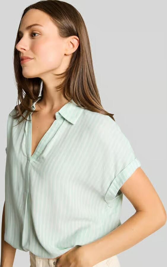 Tom Tailor relaxed fit blouse van viscose