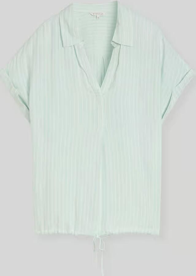 Tom Tailor relaxed fit blouse van viscose - Foto 2