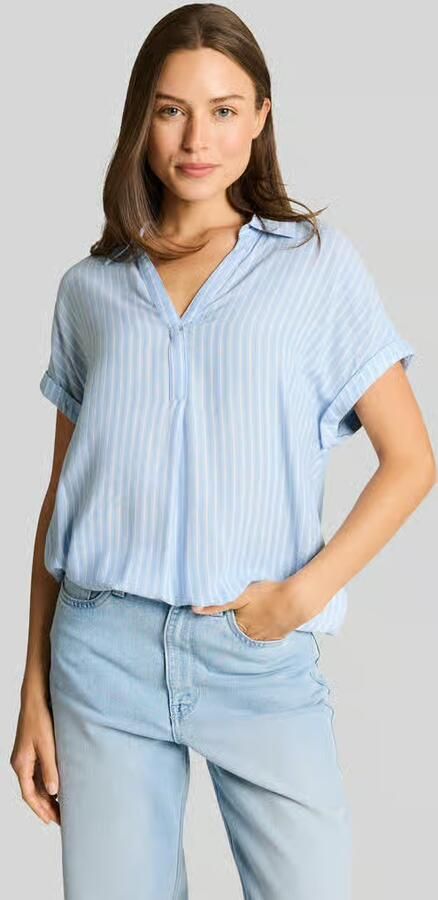 Tom Tailor relaxed fit blouse van viscose - Foto 2