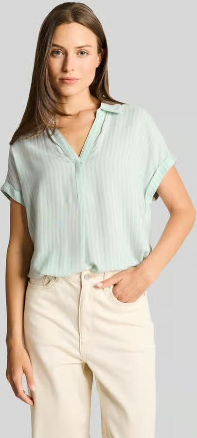 Tom Tailor relaxed fit blouse van viscose - Foto 4