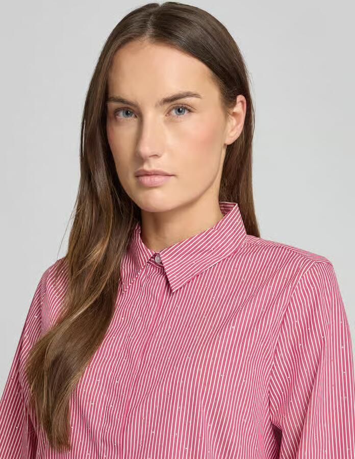 Tom Tailor Relaxed fit overhemdblouse van katoenmix - Foto 2