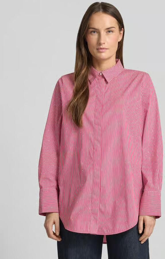 Tom Tailor Relaxed fit overhemdblouse van katoenmix - Foto 2