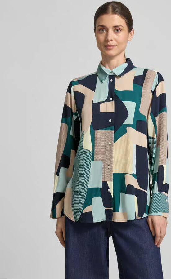 Tom Tailor Relaxed fit overhemdblouse van pure viscose - Foto 2