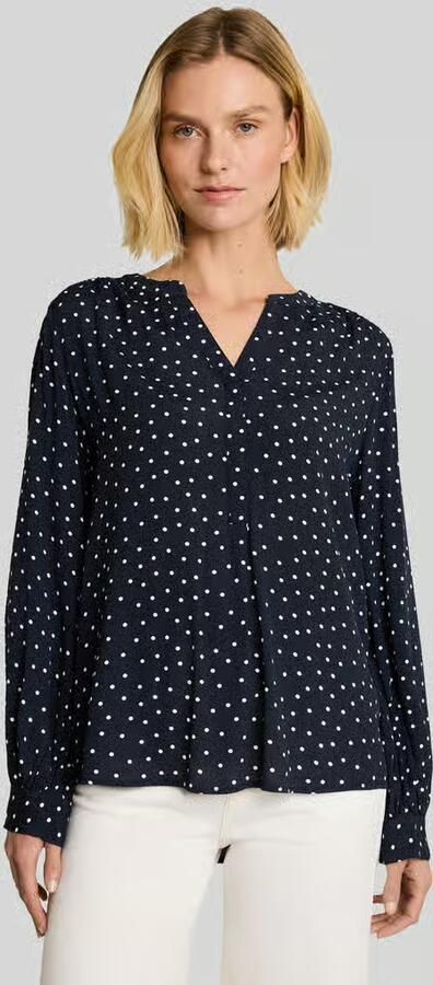 Tom Tailor relaxed fit overhemdblouse van pure viscose - Foto 3