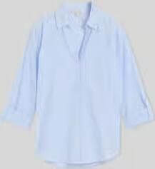 Tom Tailor relaxed fit overhemdblouse van puur katoen
