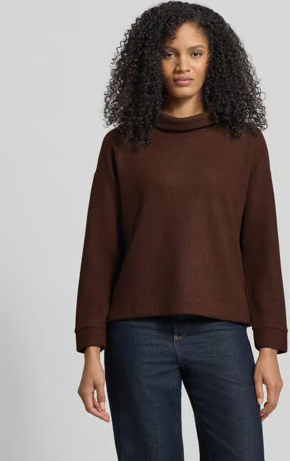 Tom Tailor Relaxed fit sweatshirt met opstaande kraag - Foto 2