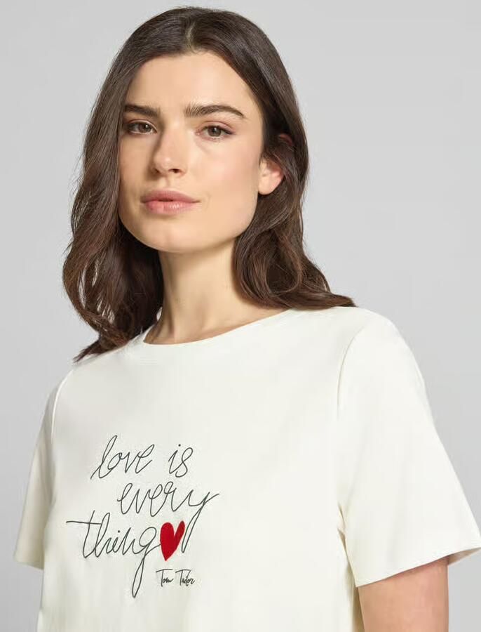 Tom Tailor relaxed fit T-shirt van puur katoen
