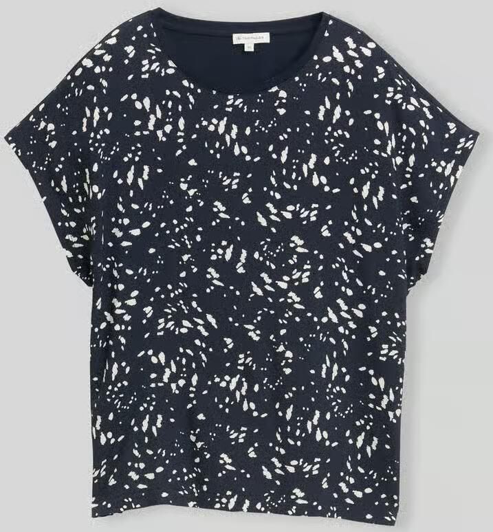 Tom Tailor relaxed fit T-shirt van viscose - Foto 2