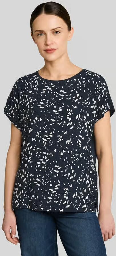 Tom Tailor relaxed fit T-shirt van viscose - Foto 2