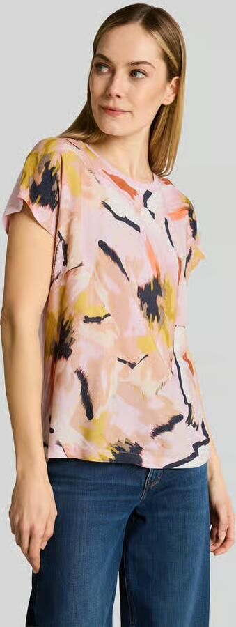 Tom Tailor relaxed fit T-shirt van viscose - Foto 3