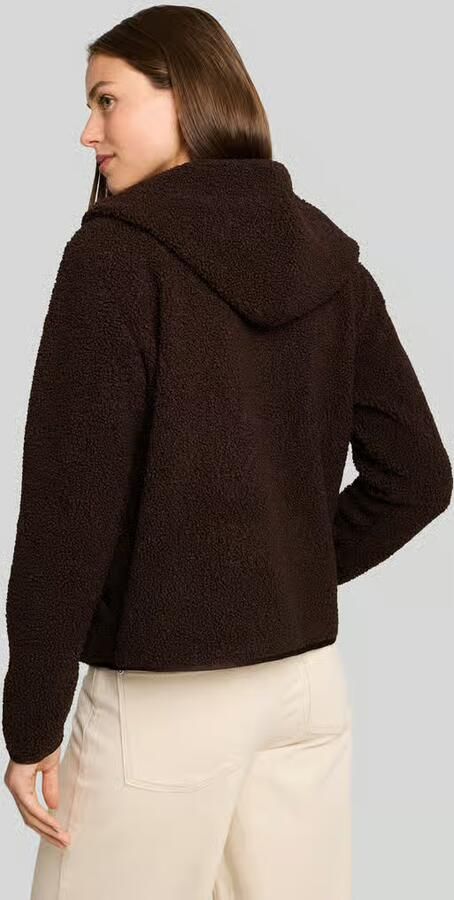 Tom Tailor relaxed fit teddy- webpelsjack met capuchonkraag - Foto 2