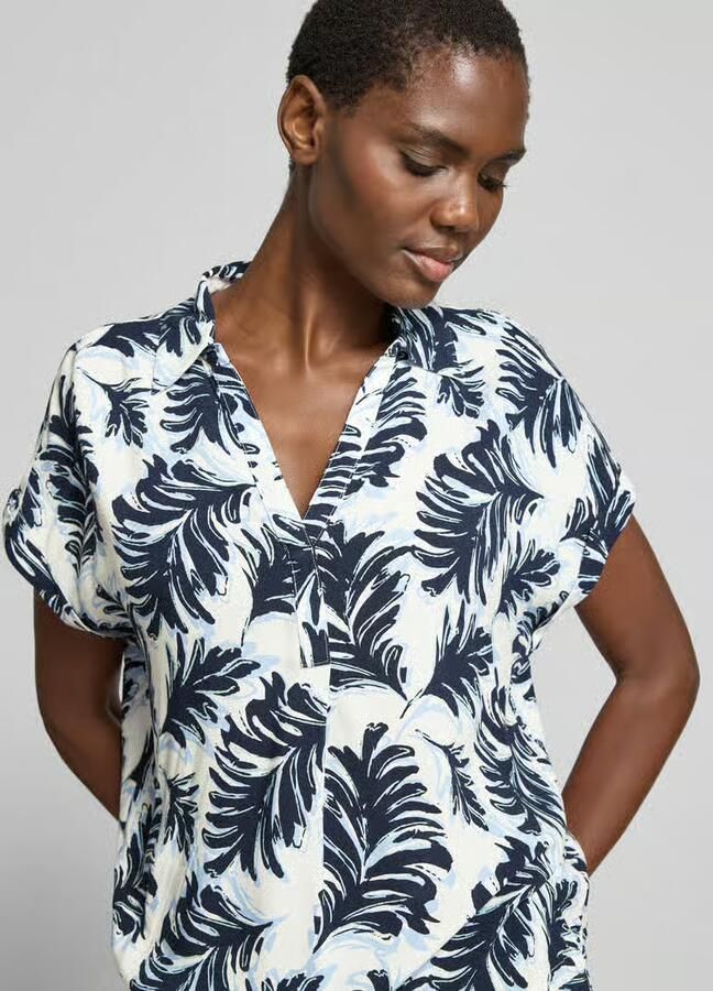 Tom Tailor relaxed fit tuniek van zuivere viscose
