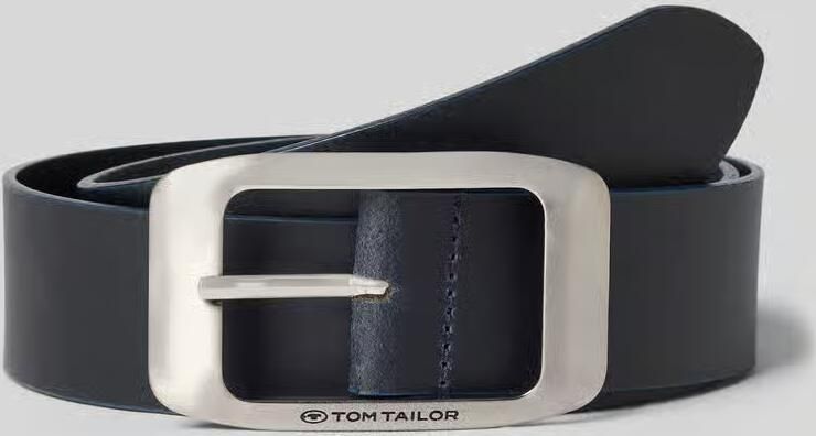 Tom Tailor Leren riem met blindstempel op de punt(1 ) - Foto 2