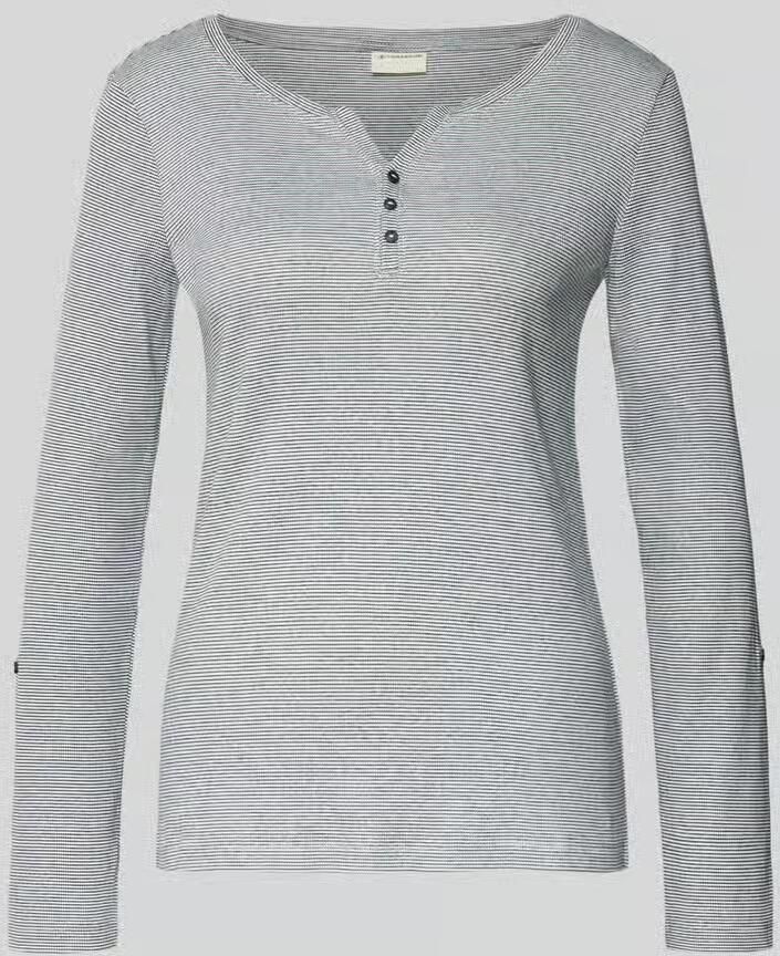 Tom Tailor Serafinoshirt met lange mouwen en streepmotief