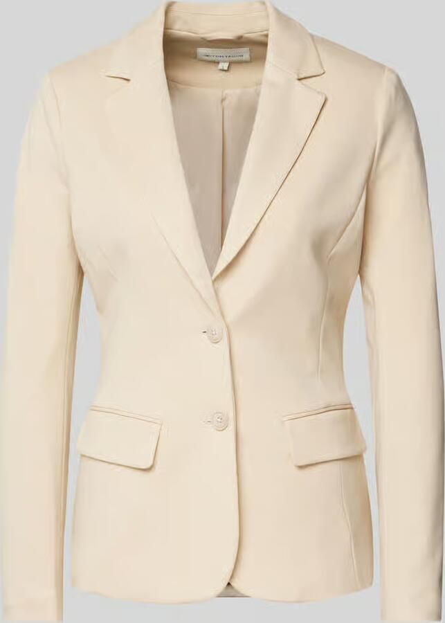Tom Tailor Shaped fit blazer in een mix van jersey en viscose met gestileerde paspelzakken