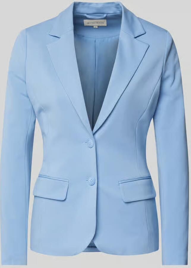 Tom Tailor Shaped fit blazer in een mix van jersey en viscose met gestileerde paspelzakken