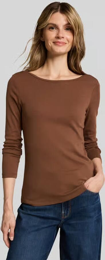 Tom Tailor Shirt met lange mouwen met boothals - Foto 3