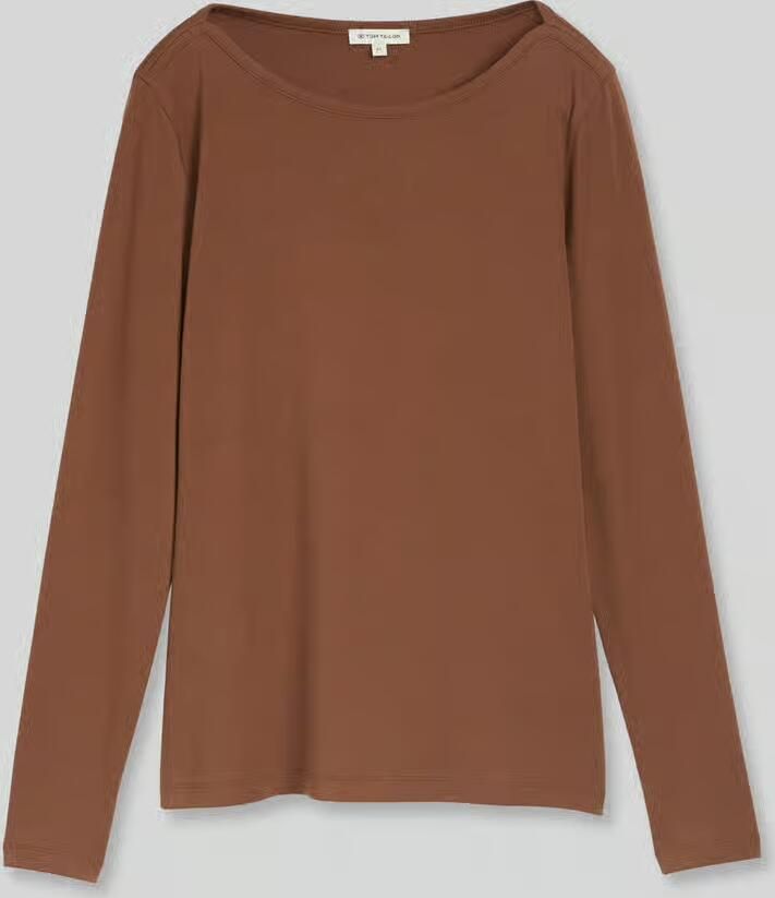 Tom Tailor Shirt met lange mouwen met boothals